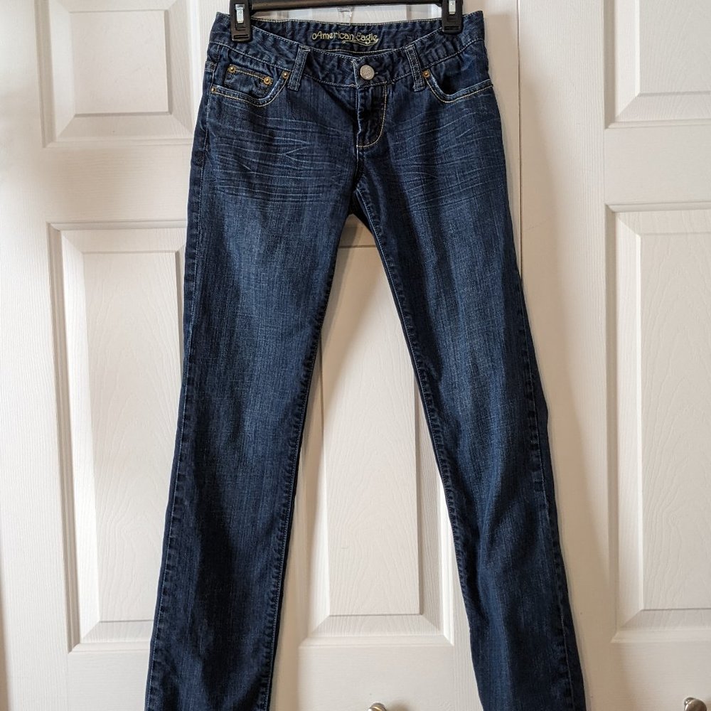 AMERICAN EAGLE Women's Jeans Size 2 "Straight 77" VINTAGE!